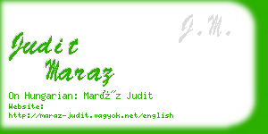 judit maraz business card